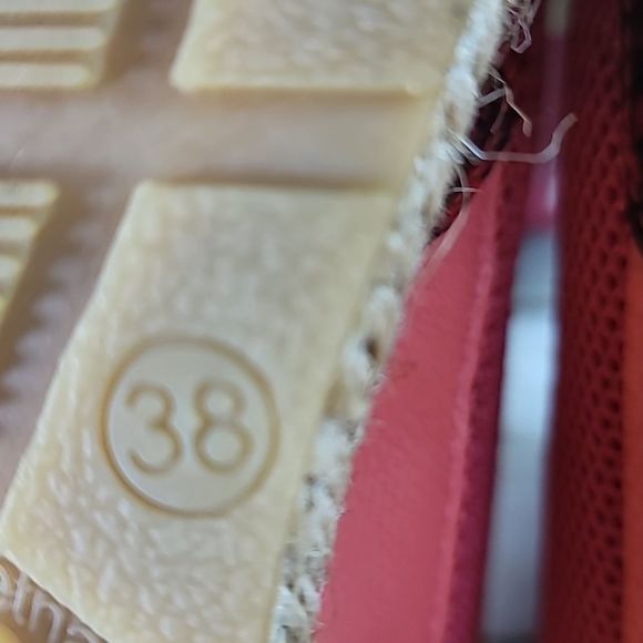 Gioseppo Brand Rimini Red Reptile Espadrille Sneakers Size 7½ 7.5 - Picture 6 of 9